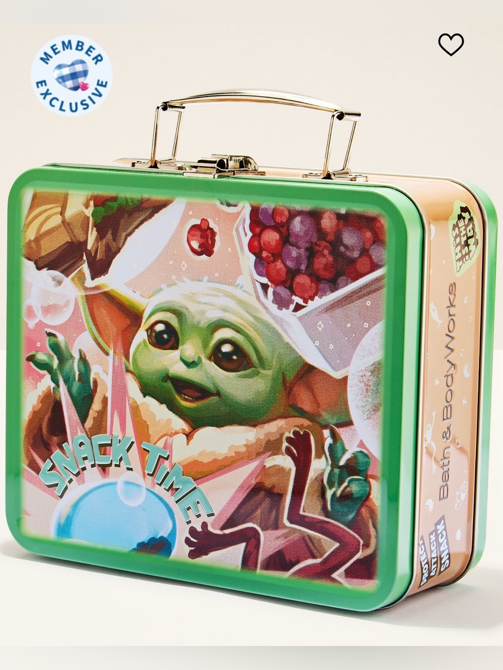 NWT!!! Bath & Body Works Grogu Collectible Tin - Green, Brown